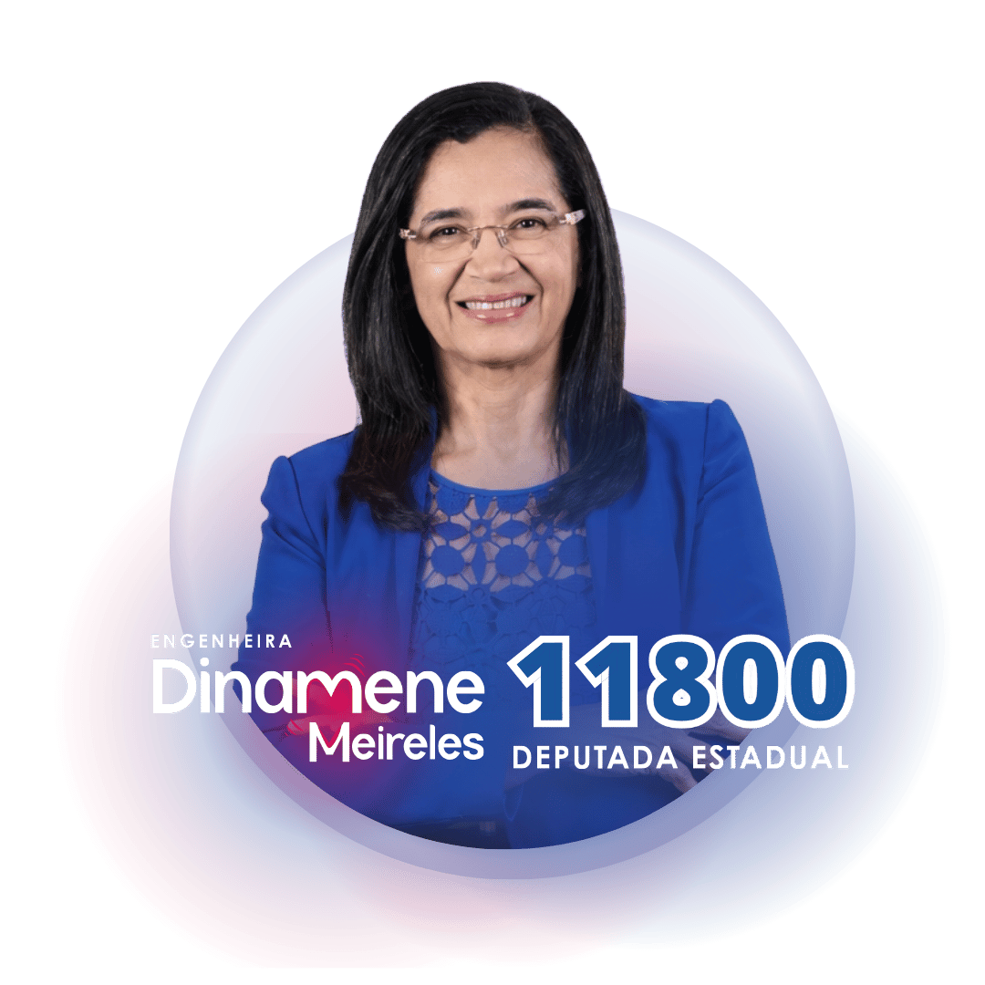 Dinamene Meireles, engenheira e candidata a deputada estadual, número 11800